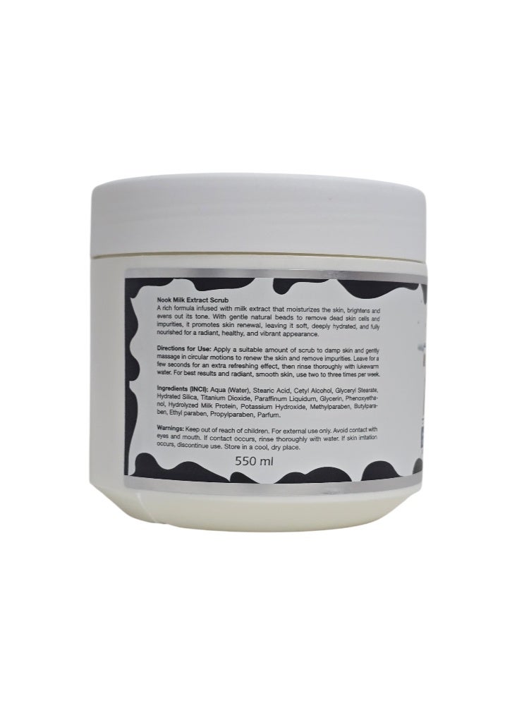 Nook 7 in 1 Face & Body Scrub With Milk Protein Extracts 550Ml - Image 3